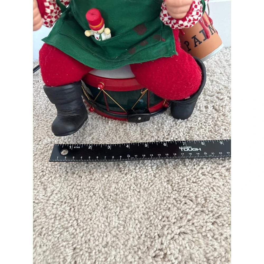Animated Santa Claus 1995 Holiday Creations‎ Drum Rocking Horse Christmas WORKS